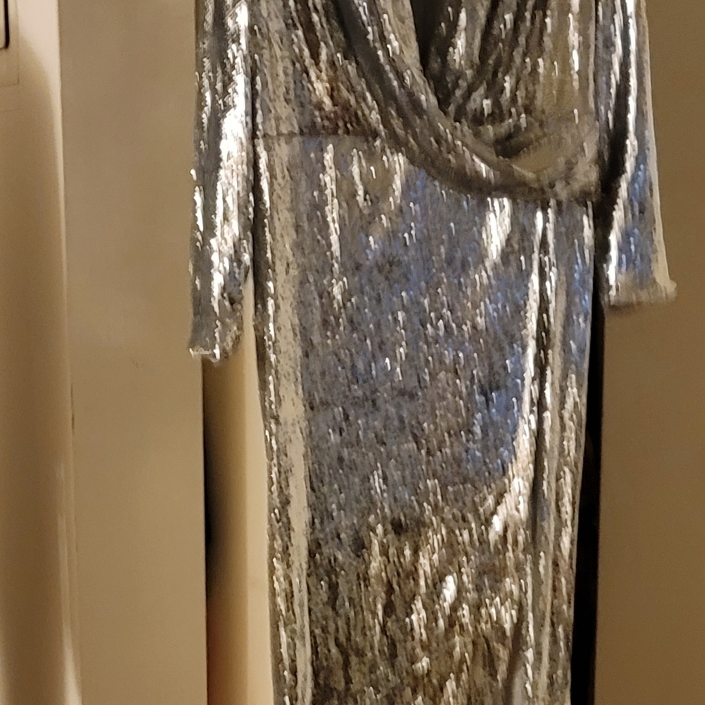 Silver sequence dress